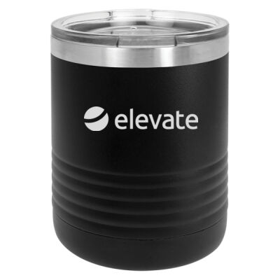  - 10 oz. Stainless Steel Tumbler w/Clear Lid Thumbnail