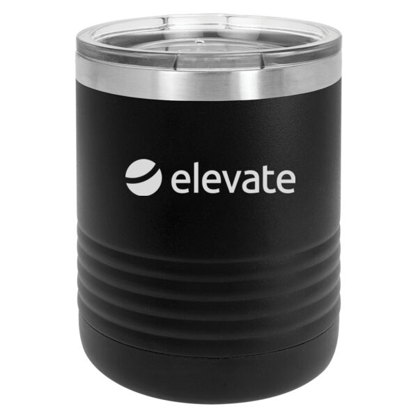   - 10 oz. Stainless Steel Tumbler w/Clear Lid Thumbnail